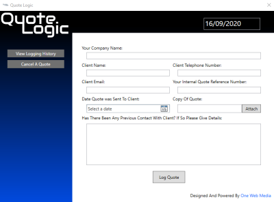 Quote Logic Desktop App